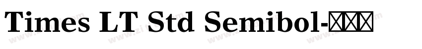 Times LT Std Semibol字体转换